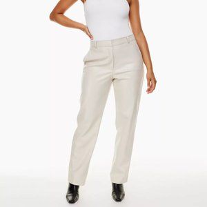 Aritzia Babaton Birch Command High Waisted Vegan Leather Tapered Pants 10